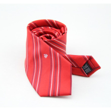 Custom Pattern Fashion Cheap Striped Polyester Men Tie